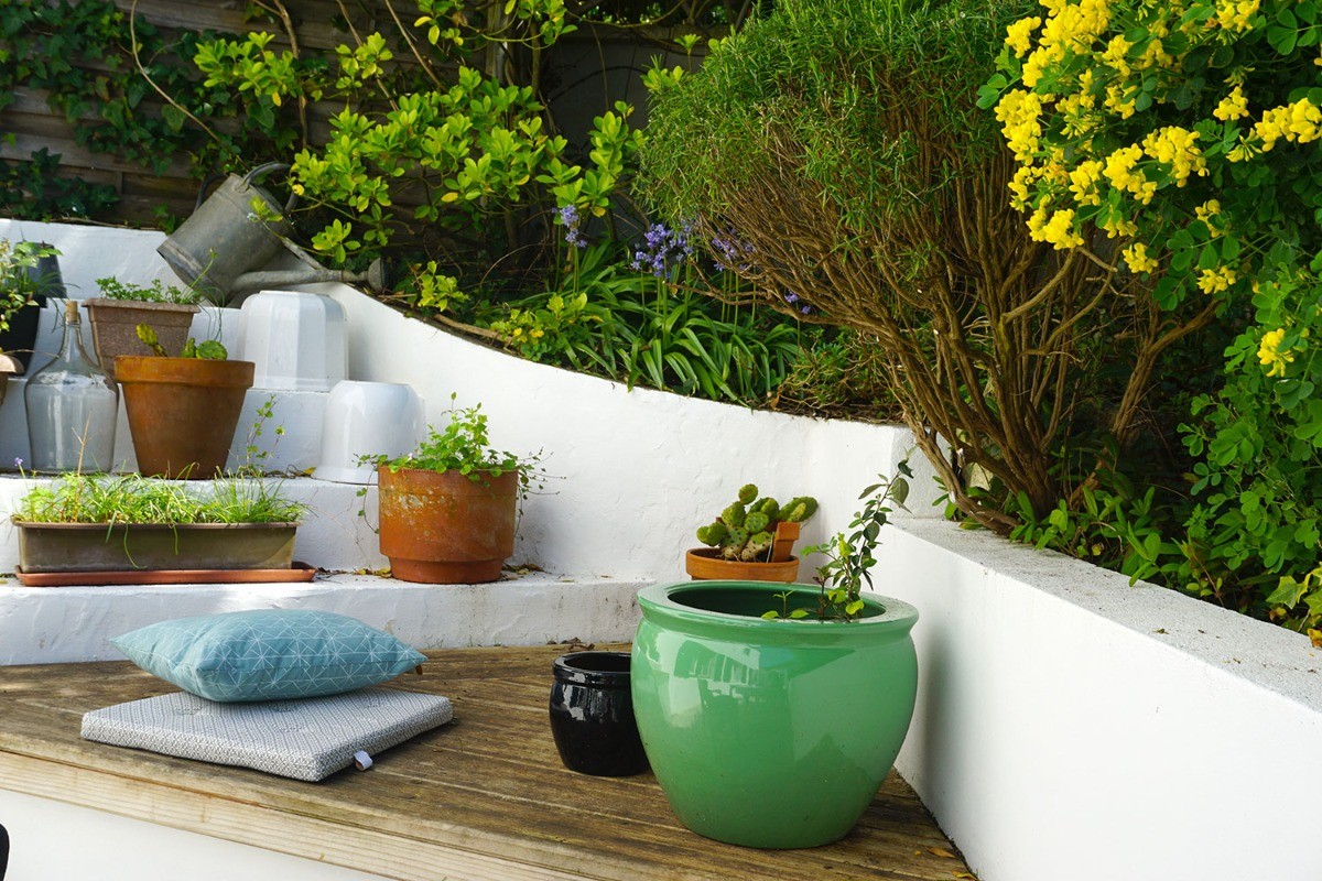 jardinet amménagé avec soin