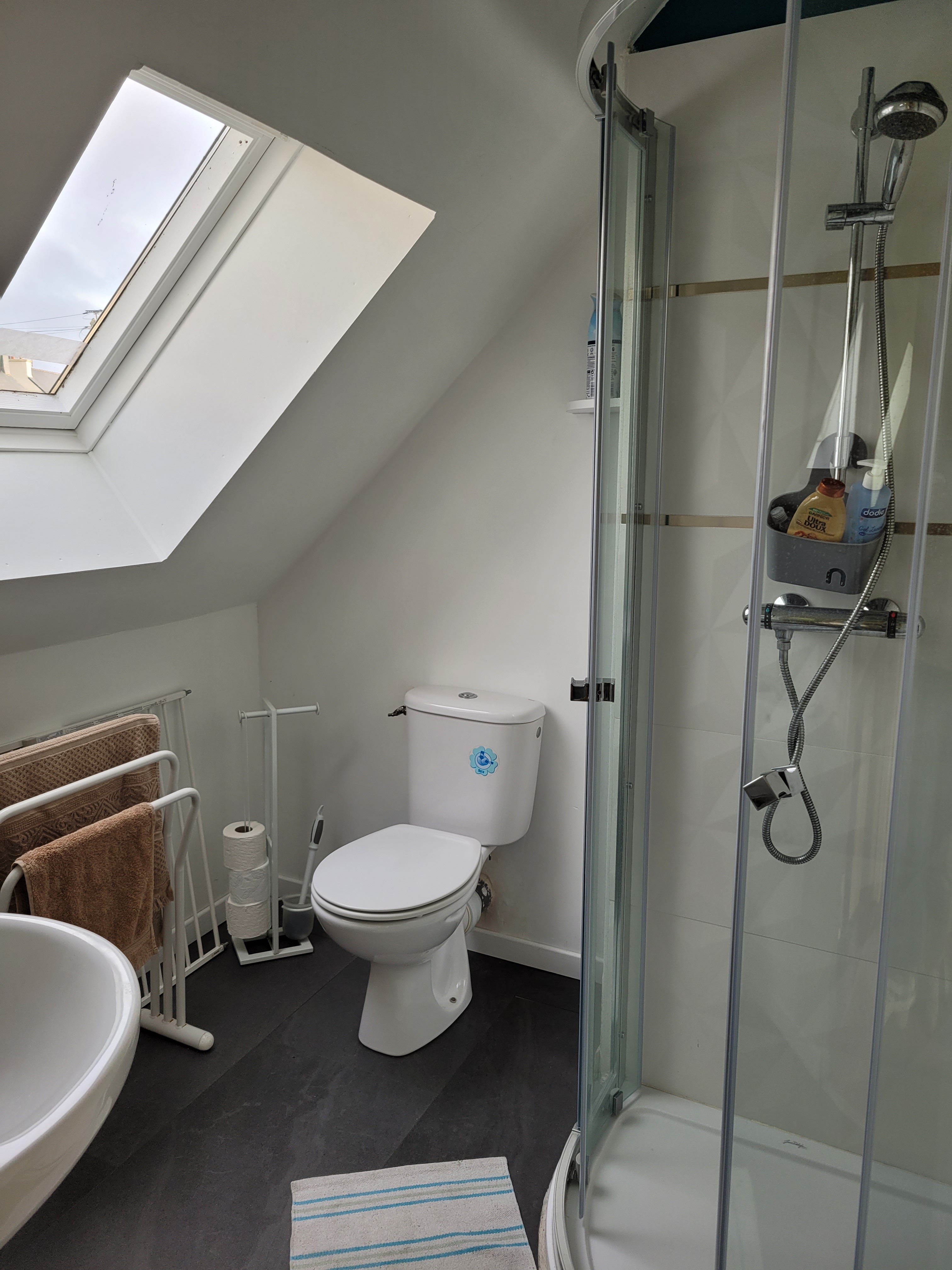 Douche à l’étage