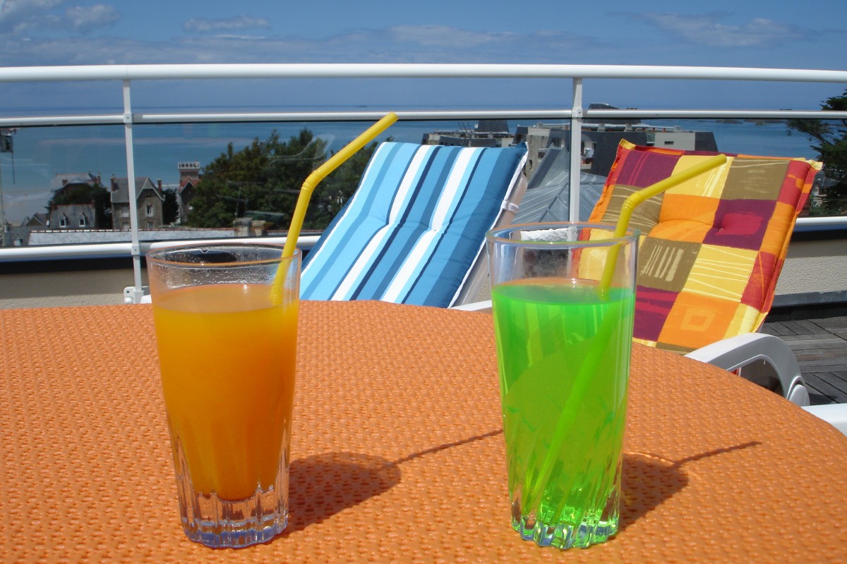 Belle vue mer depuis la terrasse