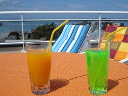 Belle vue mer depuis la terrasse