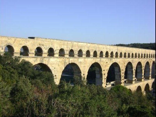 Le Pont du Gard, entre Uzès et Nimes