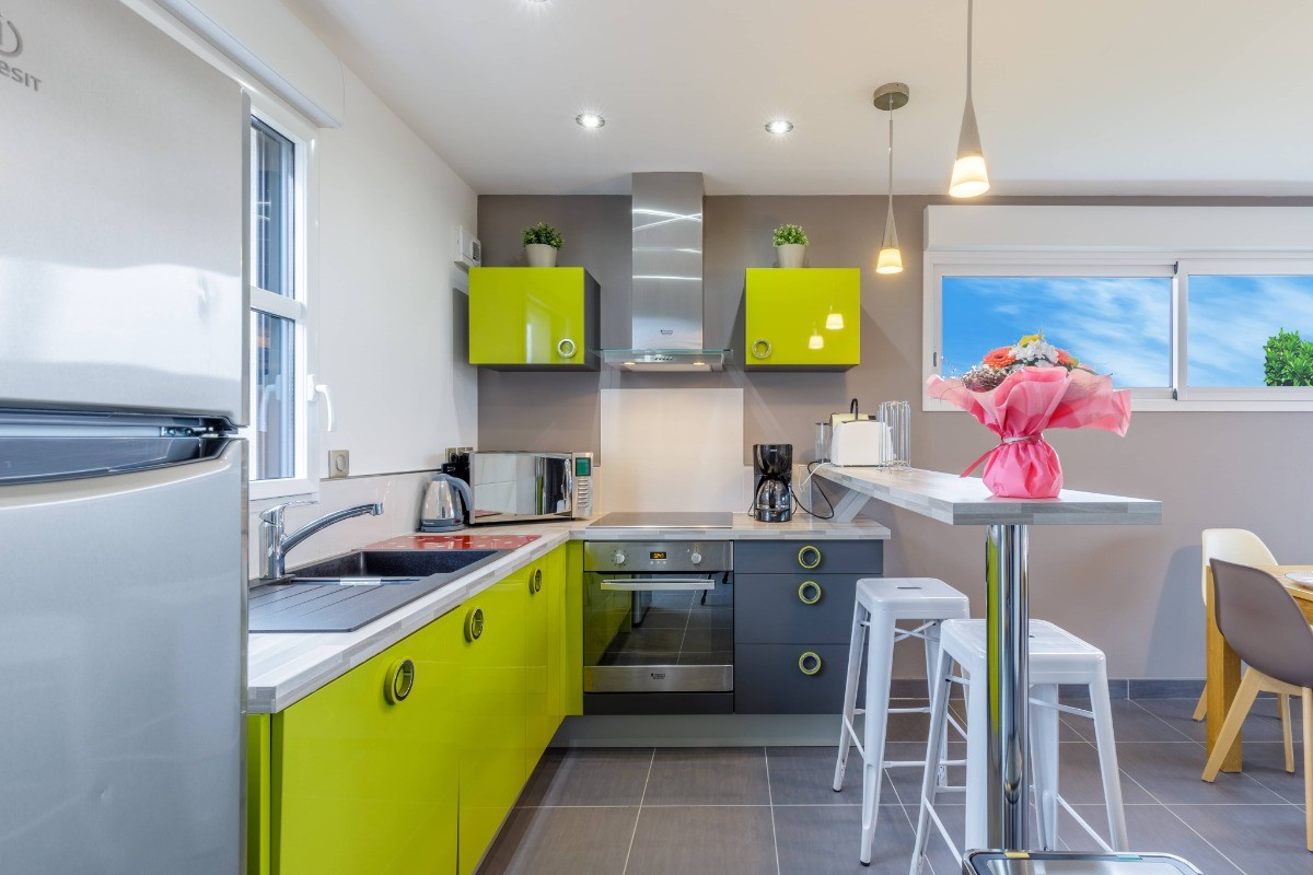 Cuisine Américaine très bien équipée- Comme à la maison ! Vous pourrez préparer de bons petits plats