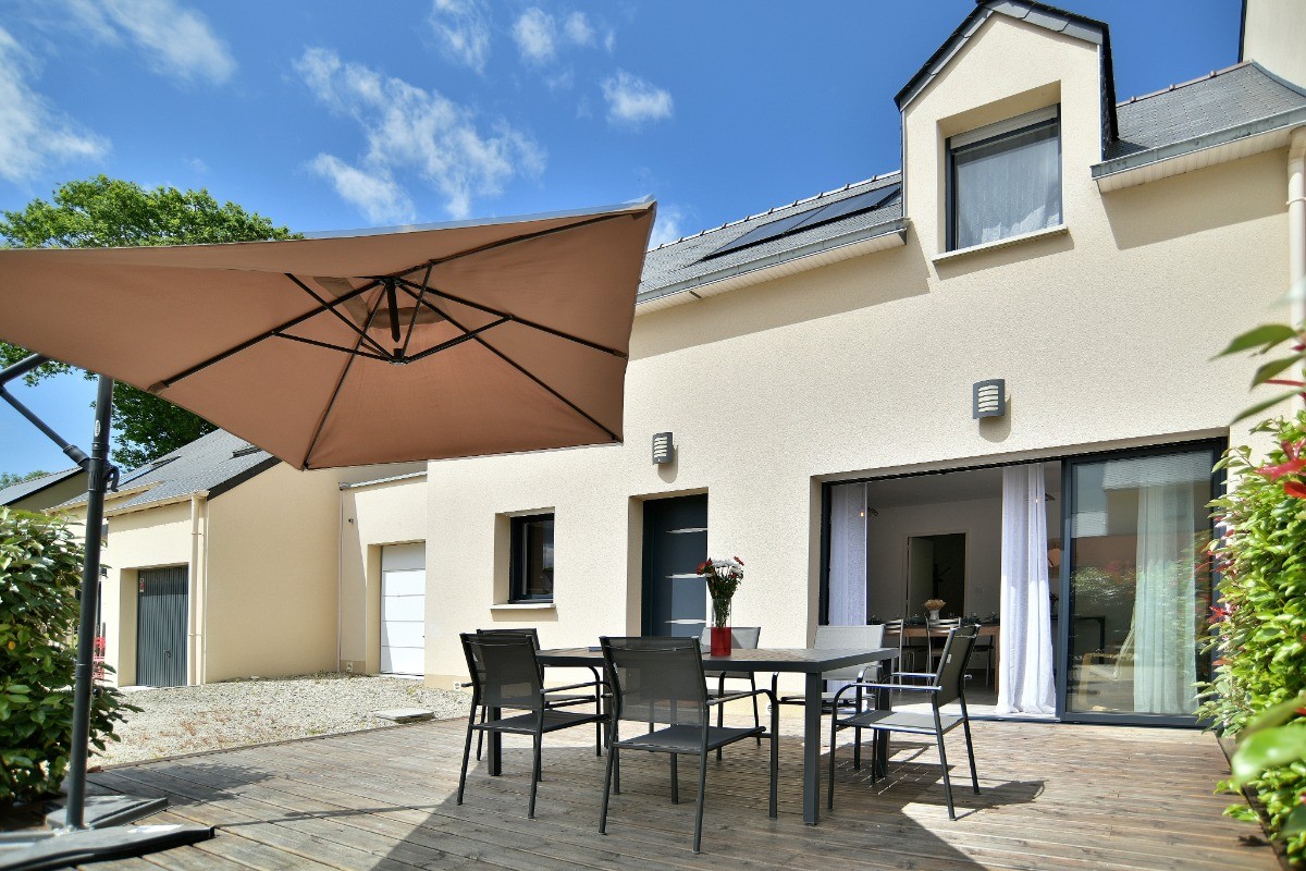 Terrasse en bois exposée sud