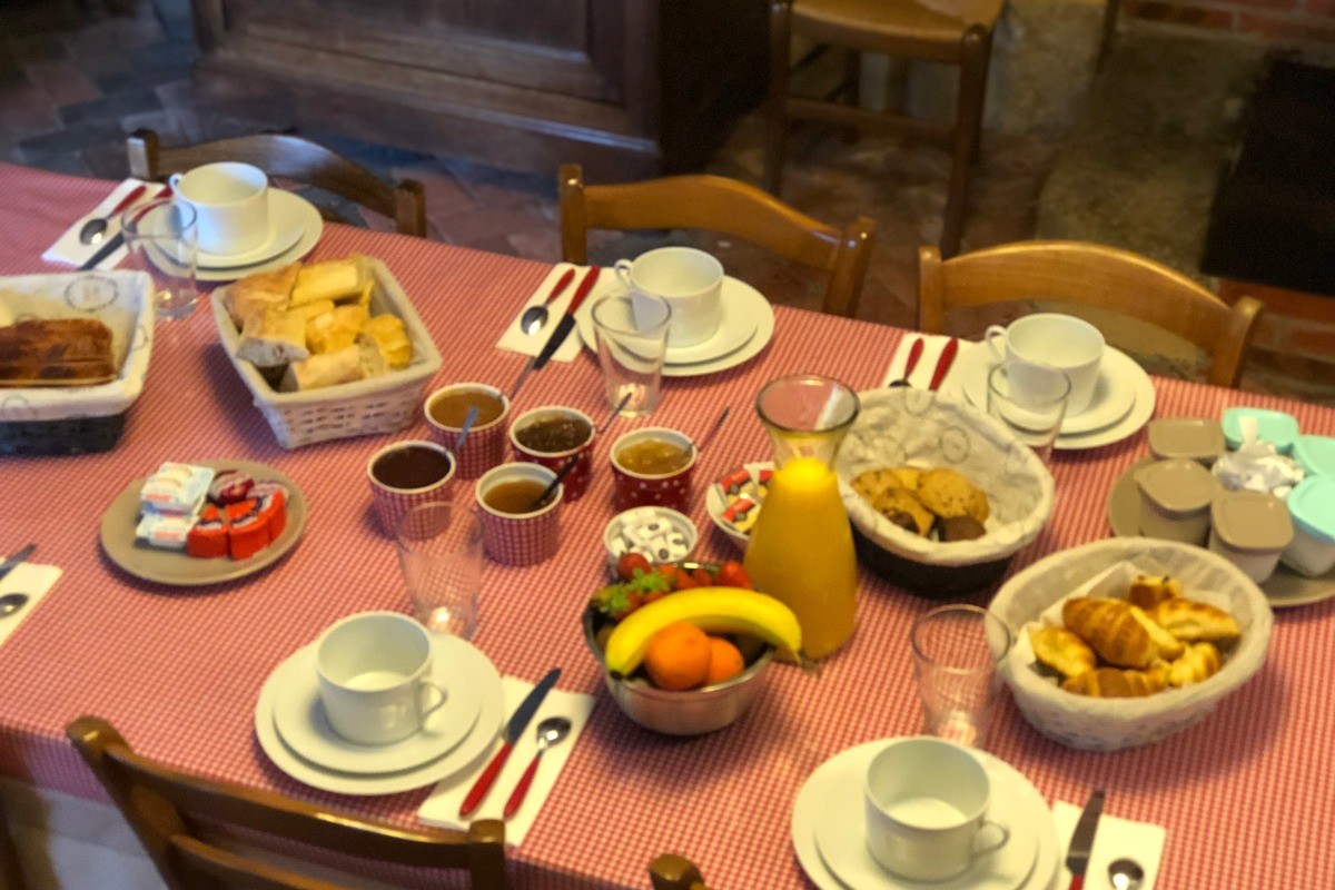 Home-made breakfast with regional products