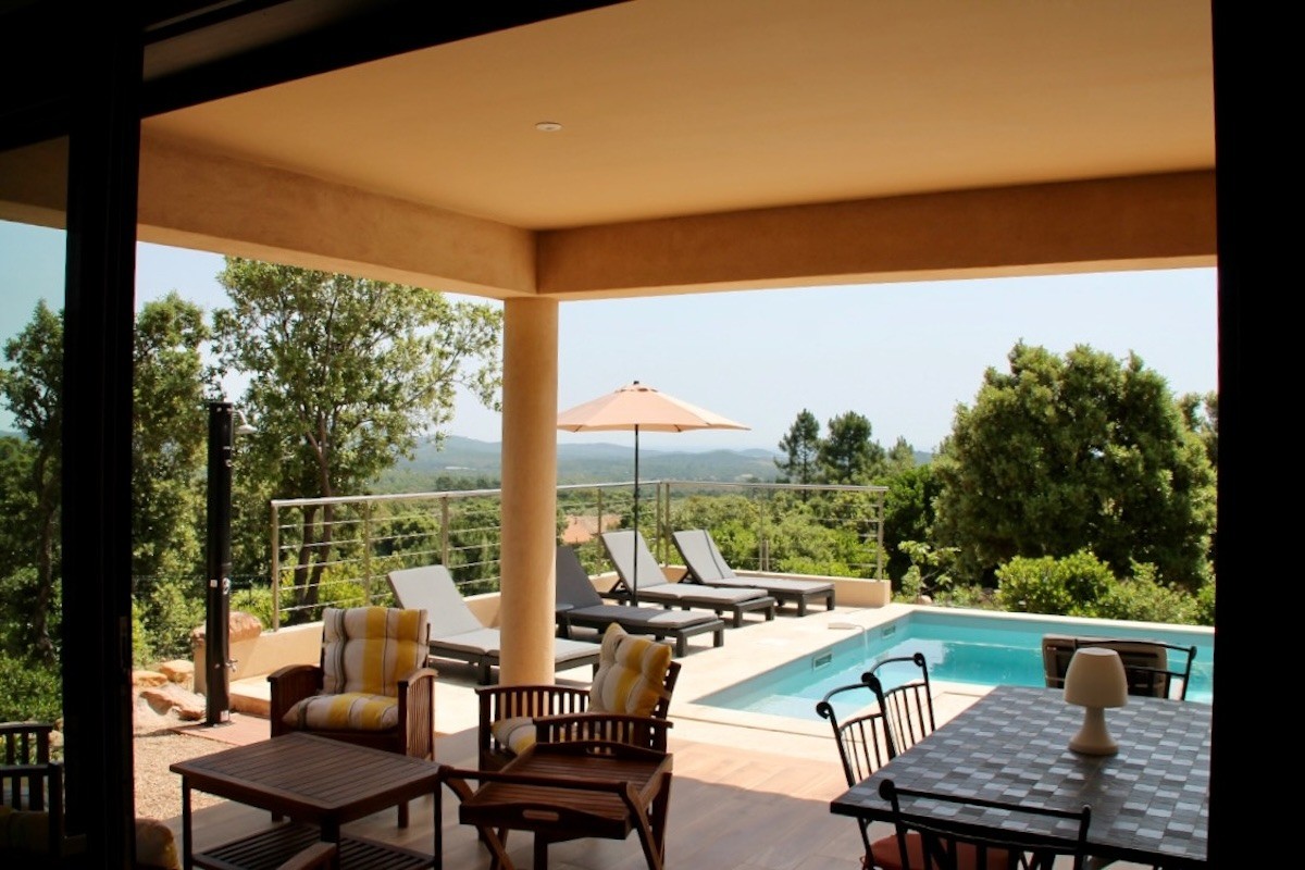 La vue de la terrasse