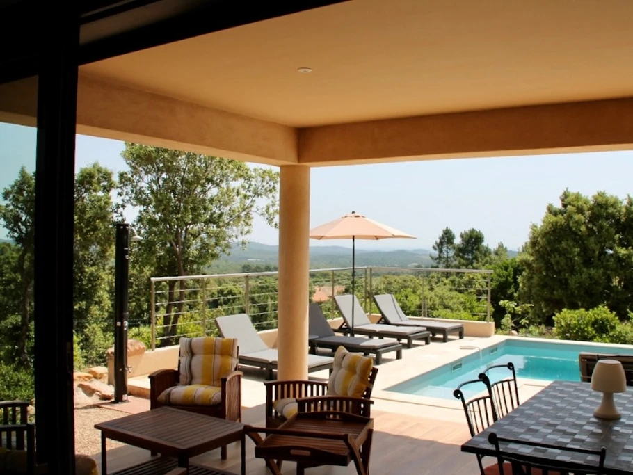La vue de la terrasse