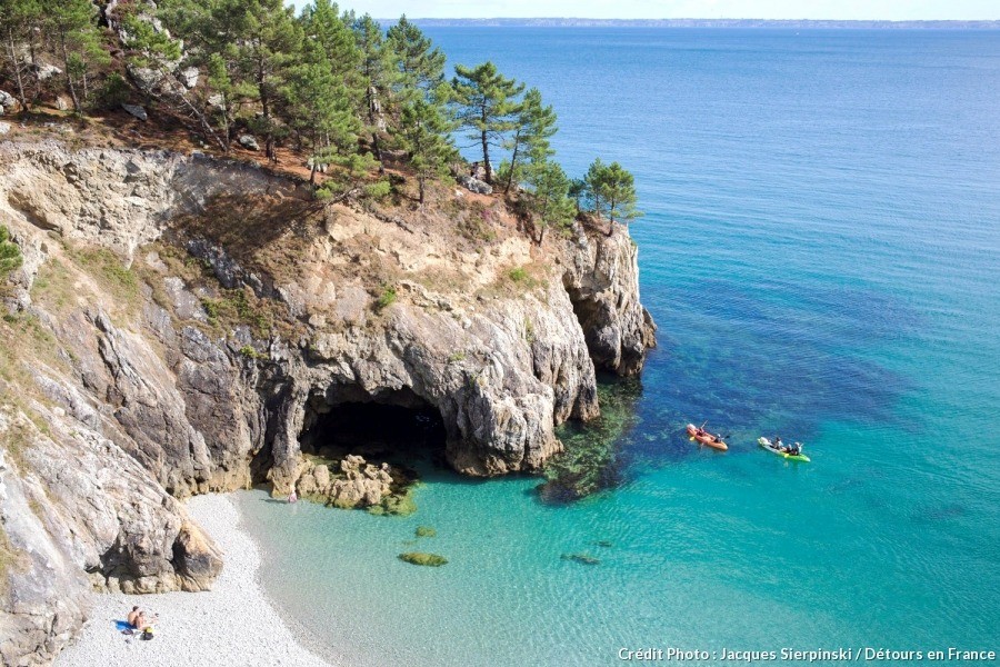 Plage de l'Ile Vierge sur la Presqu'ile de Crozon