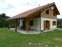 Le chalet coté  terrasse