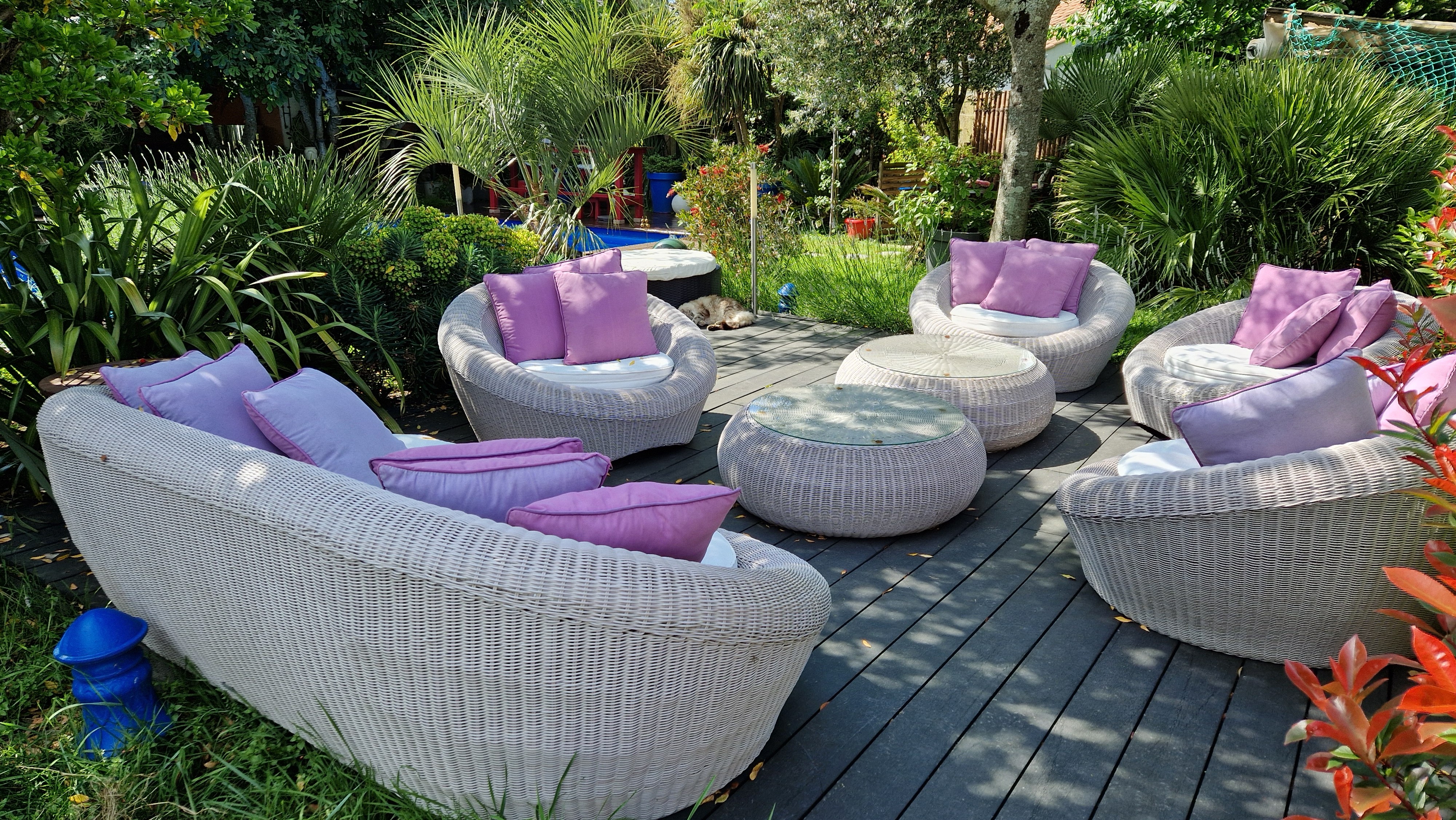 Coin détente au jardin