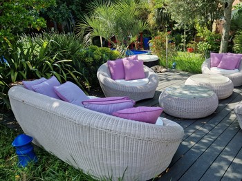 Coin détente au jardin