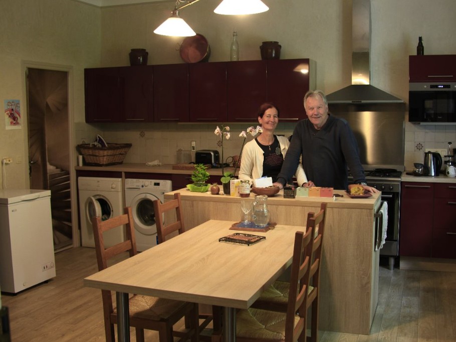 Agnès et Alain à la cuisine